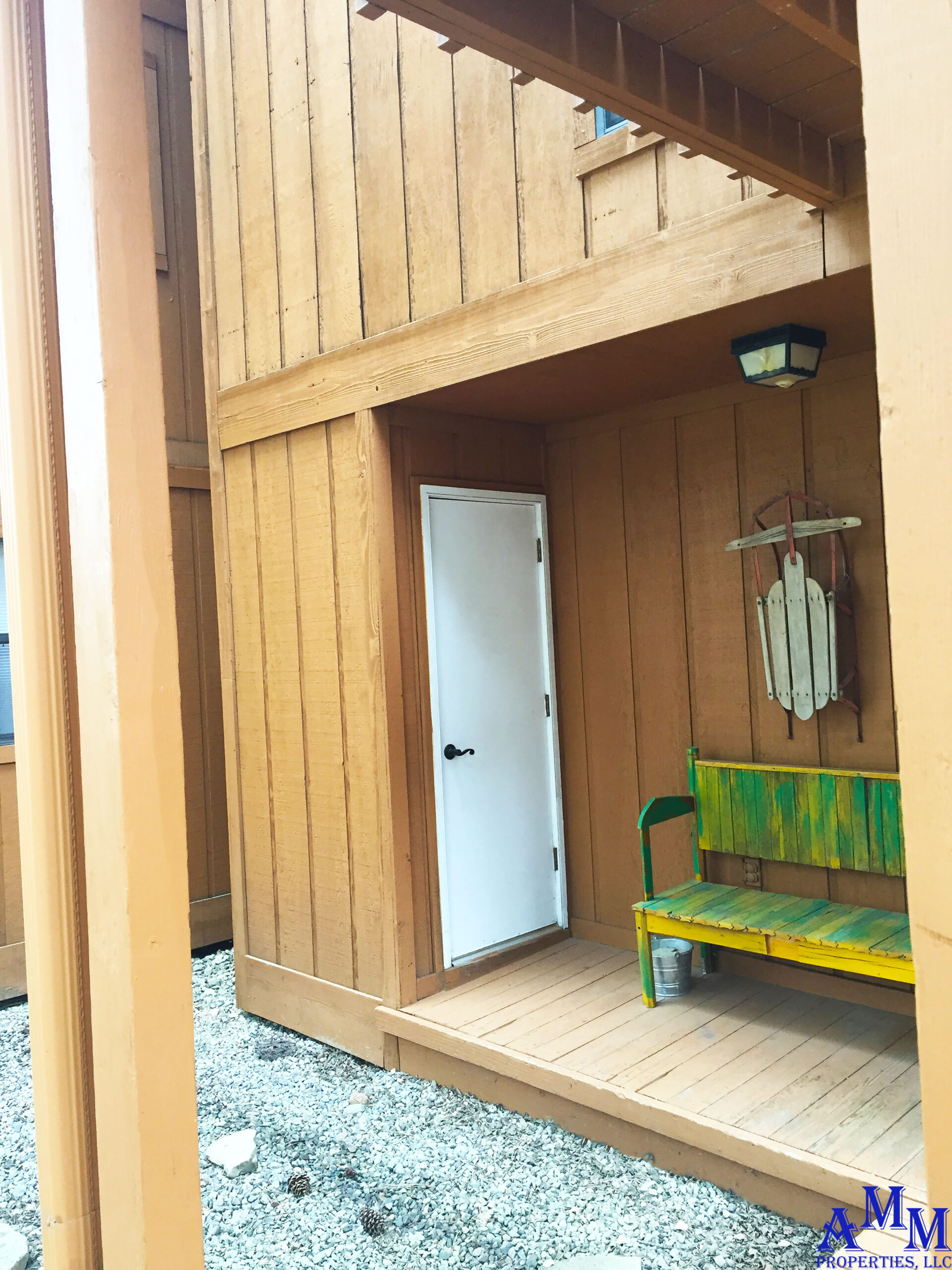 Our porch is a fantastic spot to relax in the mountain air.