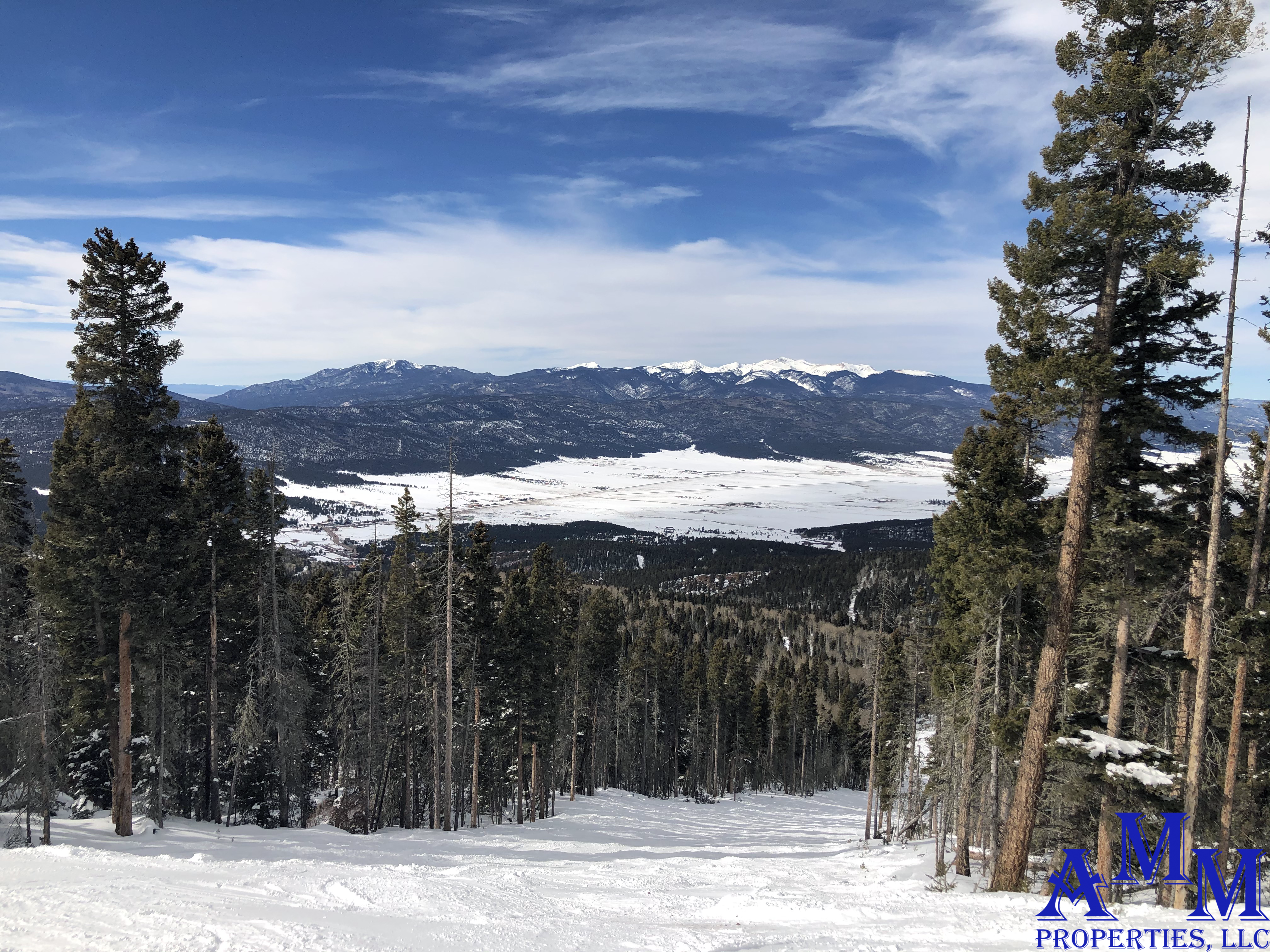 Look over the Moreno Valley from the top of the ski runs towards Wheeler Mountain.